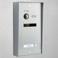 Aufputz-Montagebox f&uuml;r BALTER EVO Unterputz T&uuml;rstationen, Silber