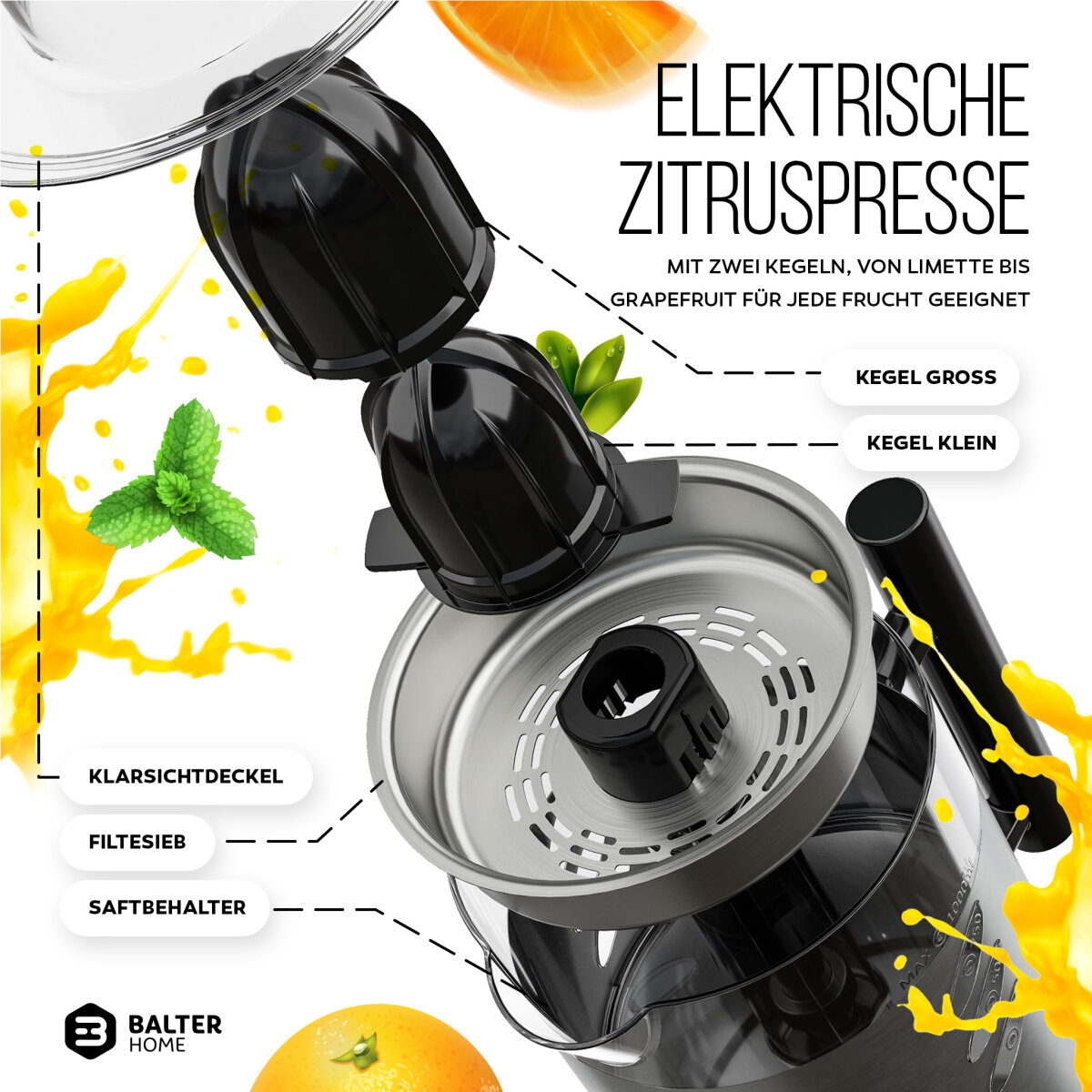 Balter Elektrische Zitruspresse ZP-03