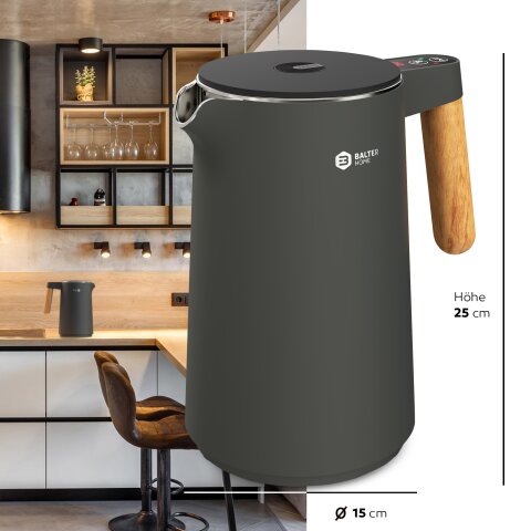 BALTER Edelstahl Wasserkocher WK-08-BG