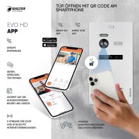 HD Video T&uuml;rsprechanlage mit Smartphone App f&uuml;r 1 Familienhaus, 1x Monitor, Balter EVO HD WLAN