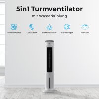 Balter Turmventilator mit Wasserk&uuml;hlung VT-09-WH