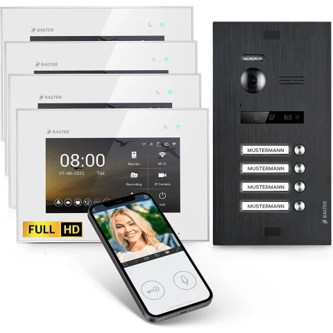 HD Video Türsprechanlage mit Smartphone App für...