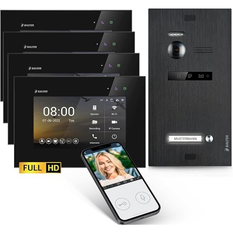 HD Video T&uuml;rsprechanlage mit Smartphone App f&uuml;r...