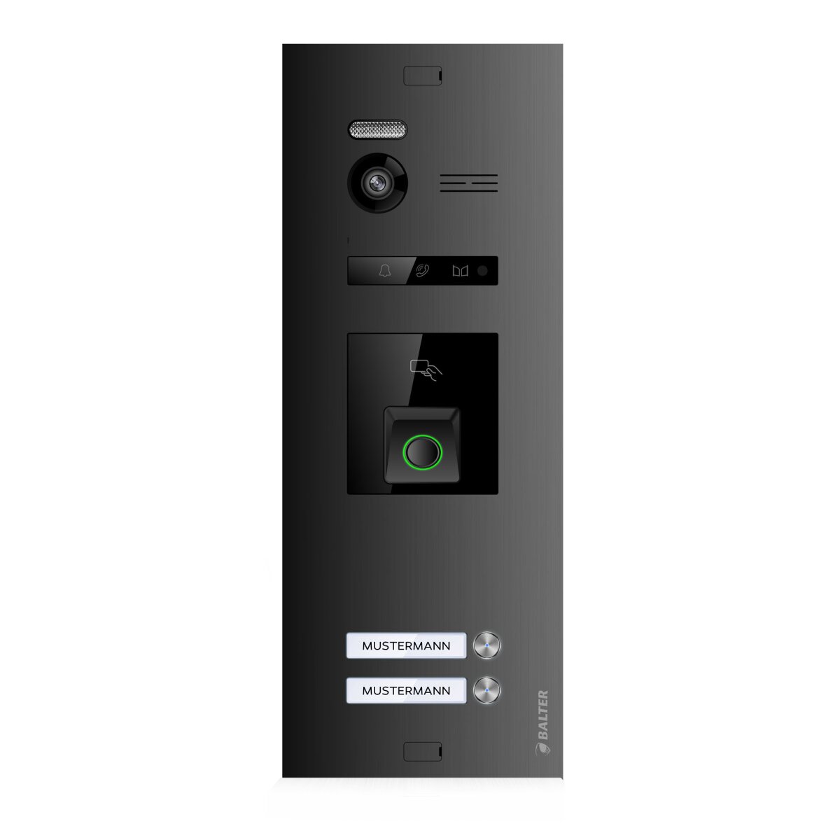 Balter Evo HD Fingerprint T&uuml;rstation 2 Familienhaus Schwarz
