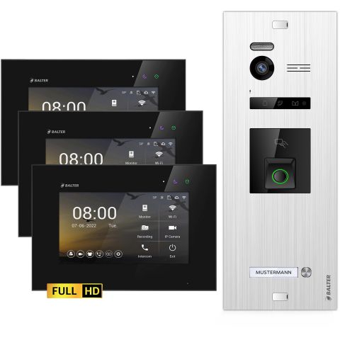 HD Video T&uuml;rsprechanlage mit Fingerprint und RFID...