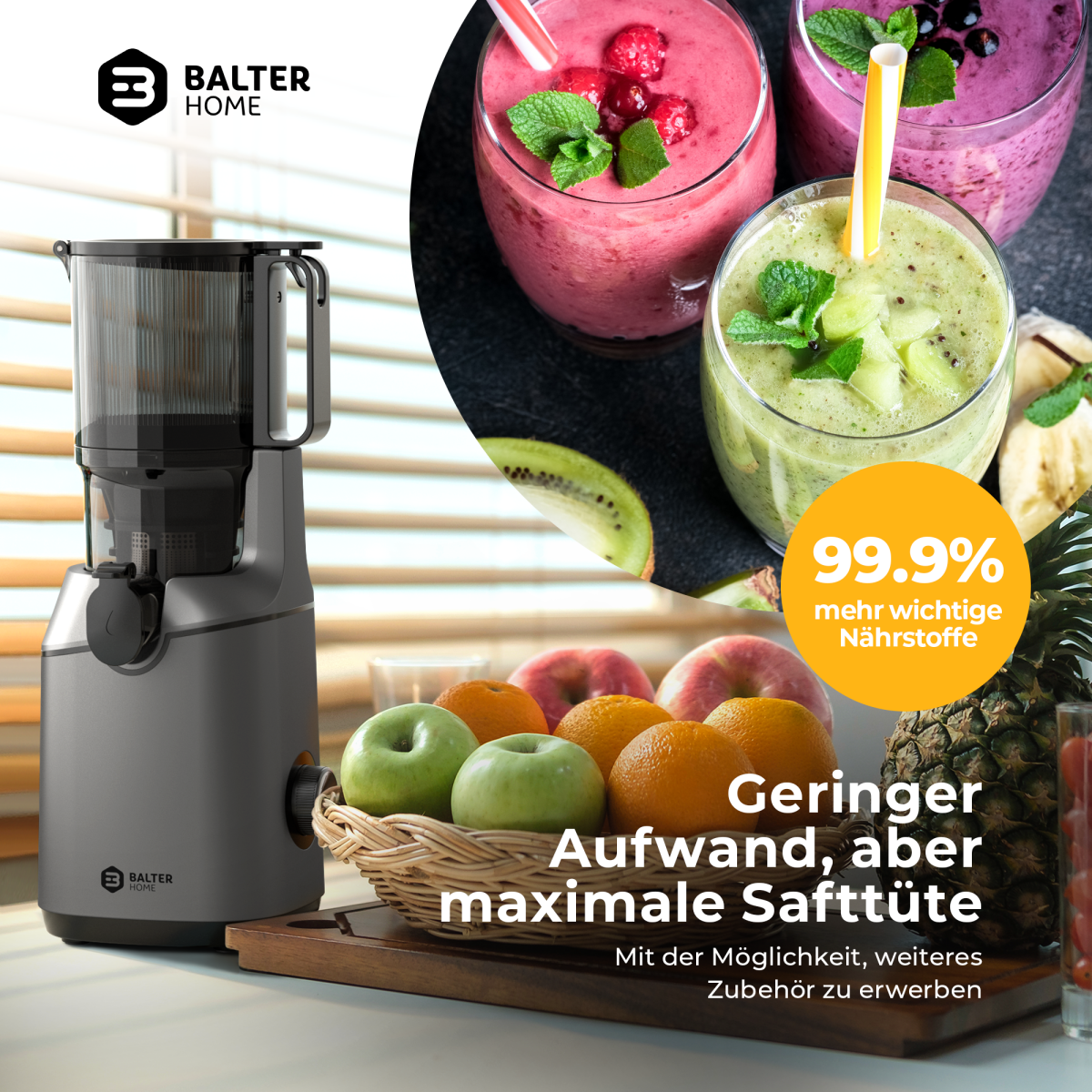 Balter Entsafter ES-02 Slow Jucier
