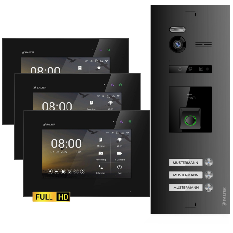 HD Video T&uuml;rsprechanlage mit Fingerprint und RFID...