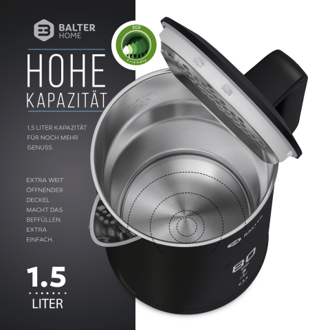 Balter Wasserkocher WK-11BL-LCD
