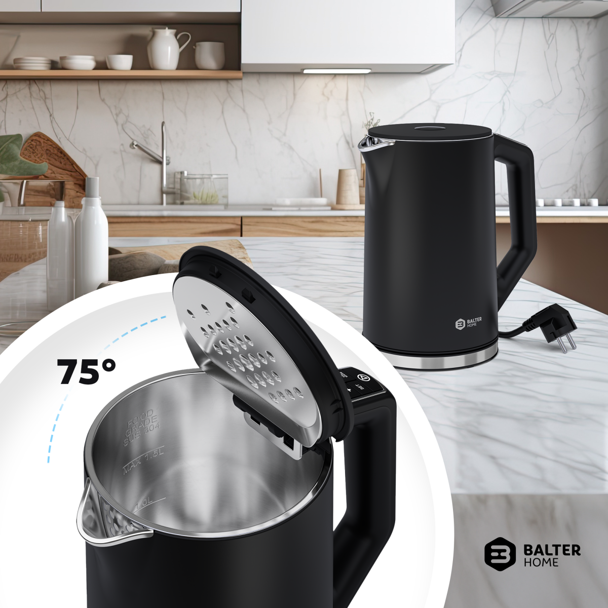 Balter Wasserkocher WK-12-BL