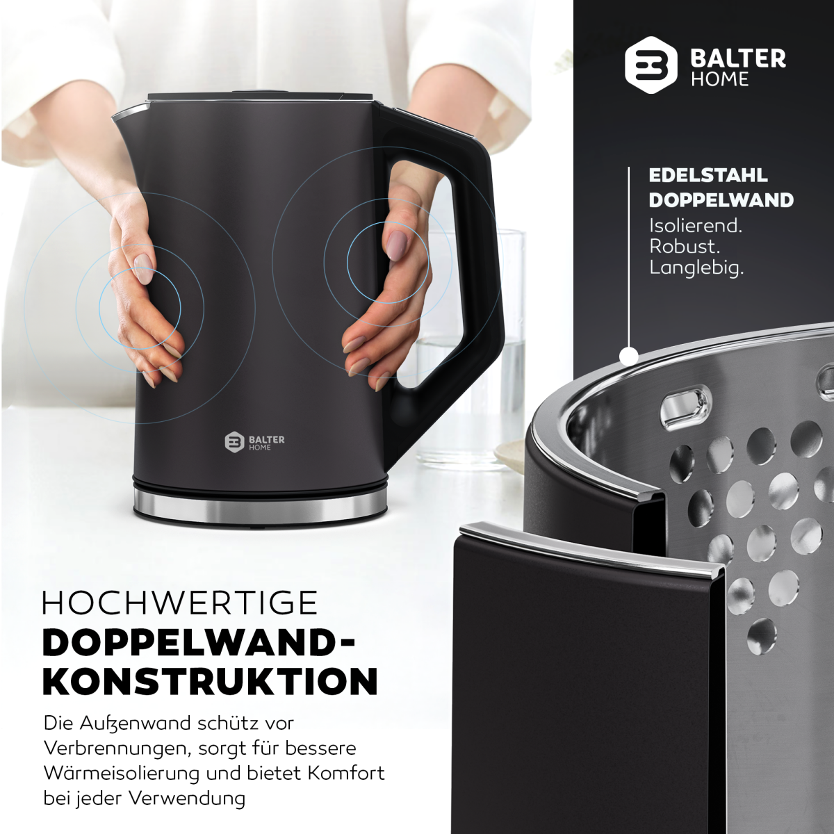 Balter Wasserkocher WK-12-GR