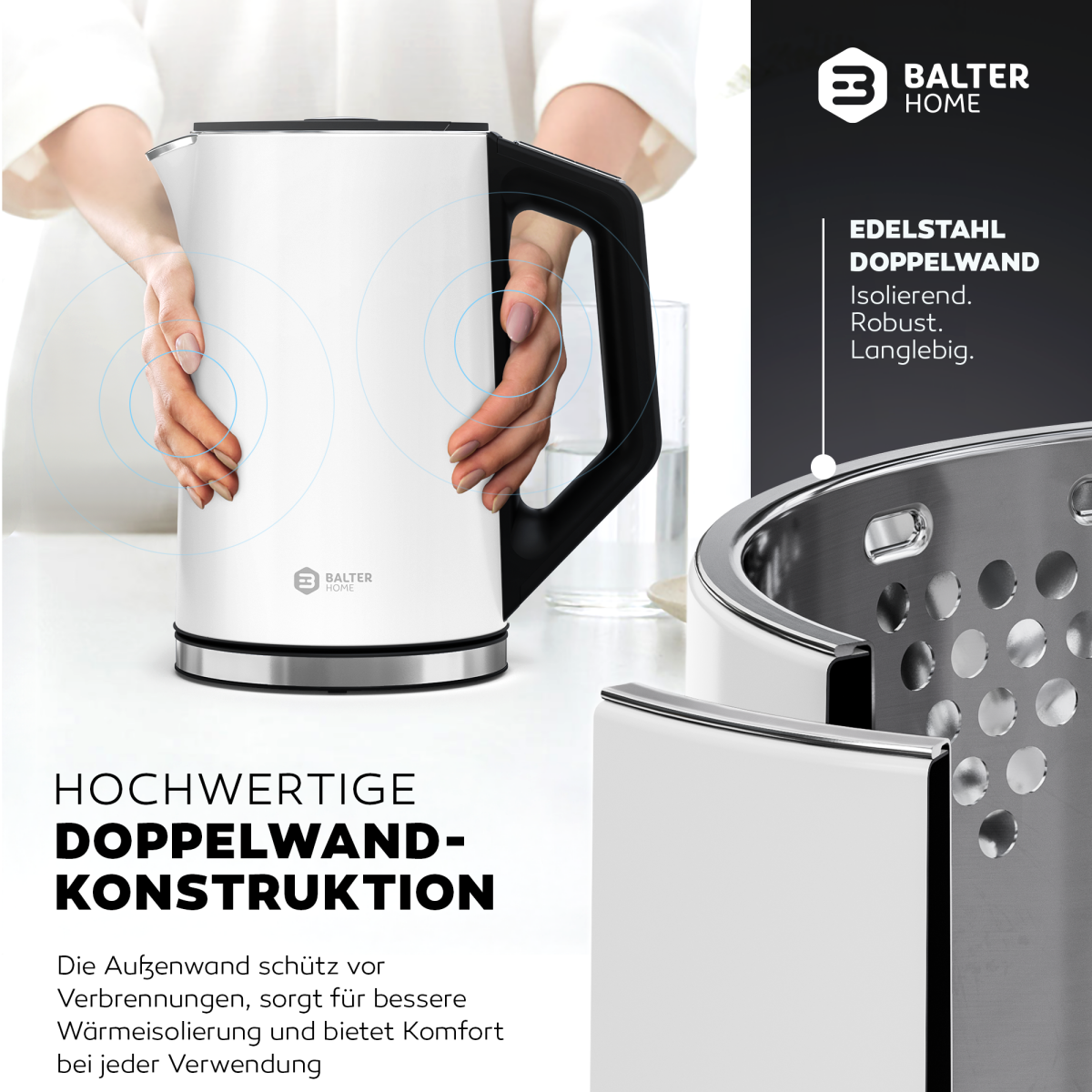 Balter Wasserkocher WK-12-WH