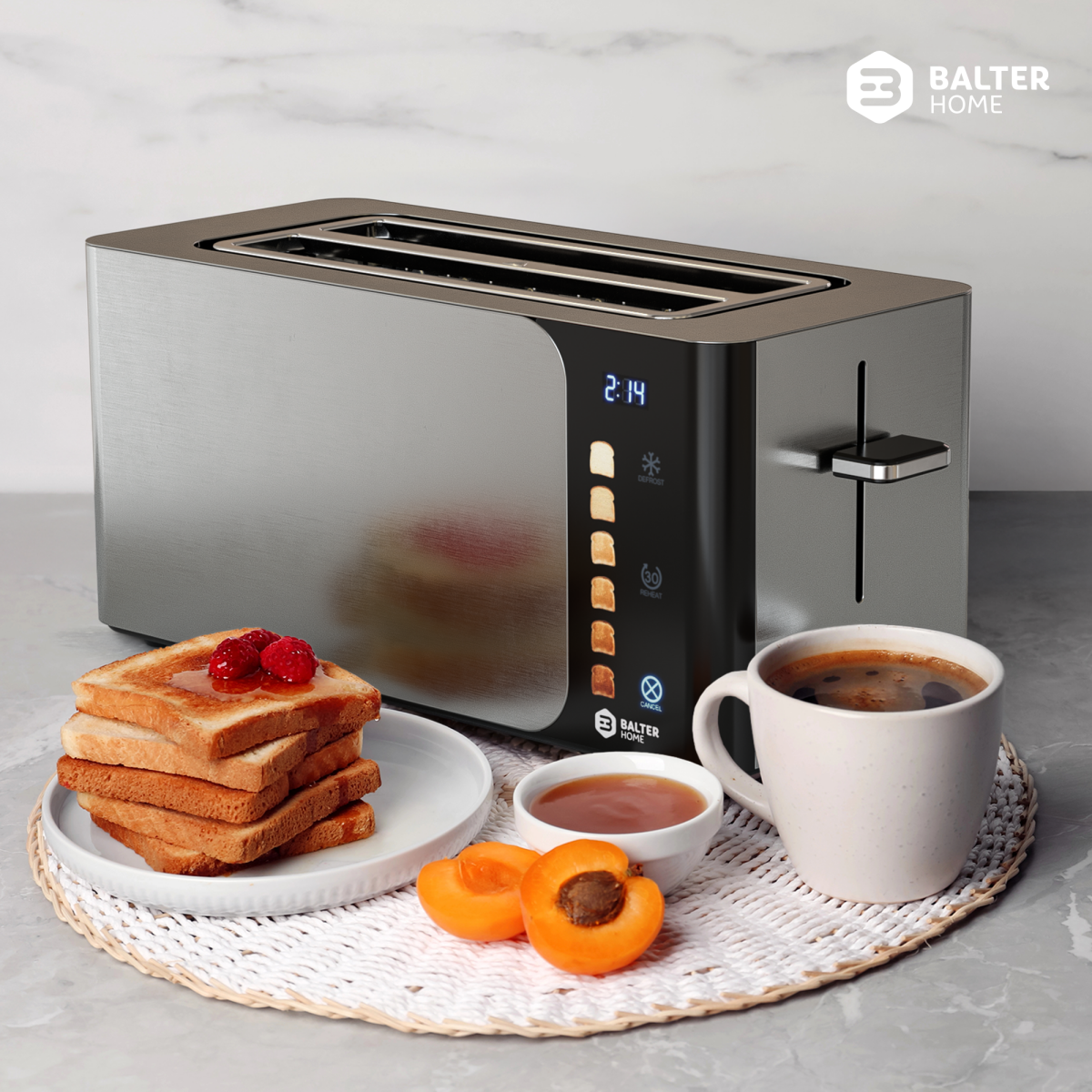 Balter Toaster TS-44 Langschlitz Silver
