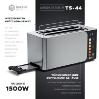 Balter Toaster TS-44 Langschlitz Silver