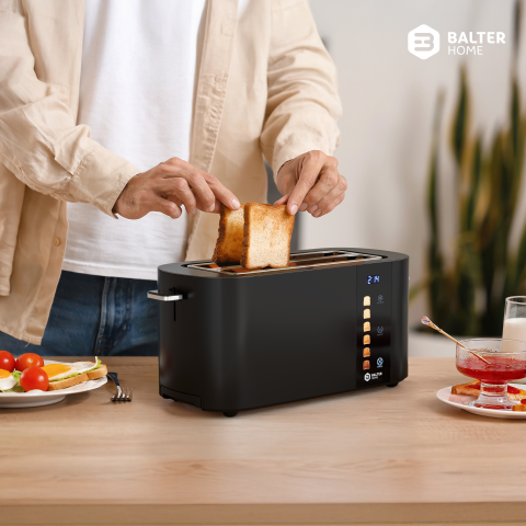 Balter Toaster TS-34 Langschlitz Schwarz