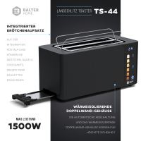 Balter Toaster TS-44 Langschlitz Schwarz