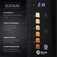 Balter Toaster TS-44 Langschlitz Schwarz