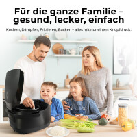 Balter MK-01 Reiskocher Multikocher mit 18 Programme, 4L Rice Cooker mit Fuzzy-Logic, Dampfgarer