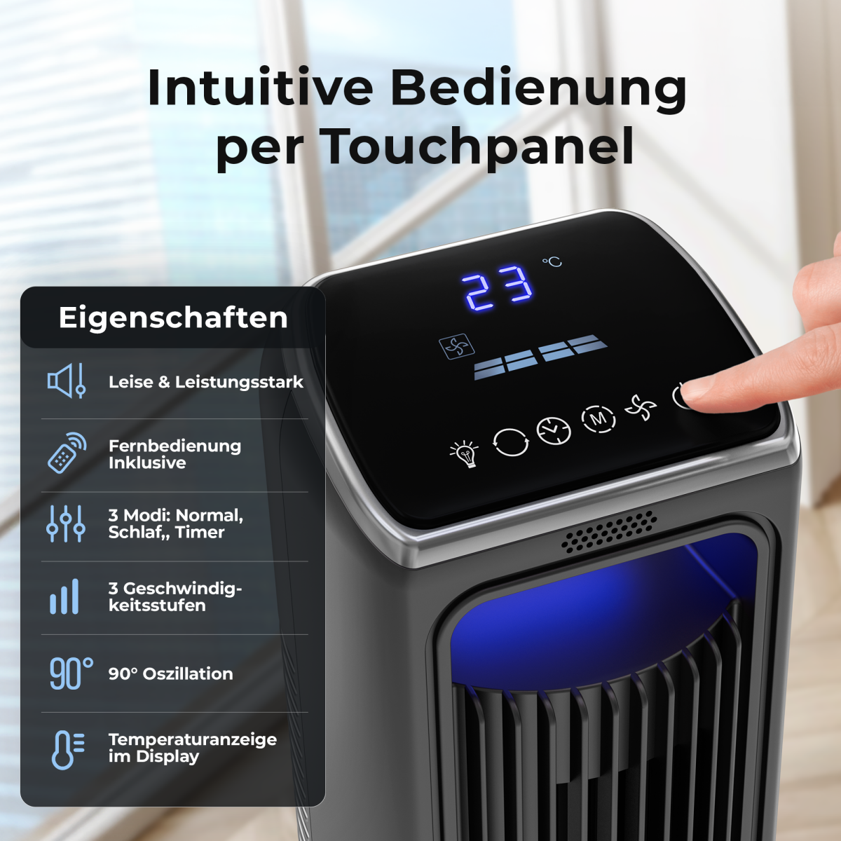 Balter Turmventilator VT-10-GR