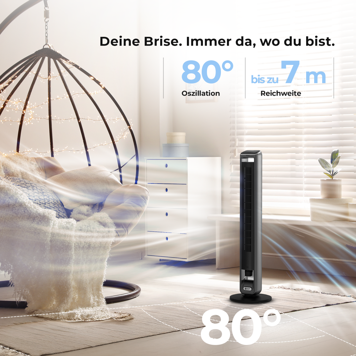 Balter Turmventilator VT-10-GR