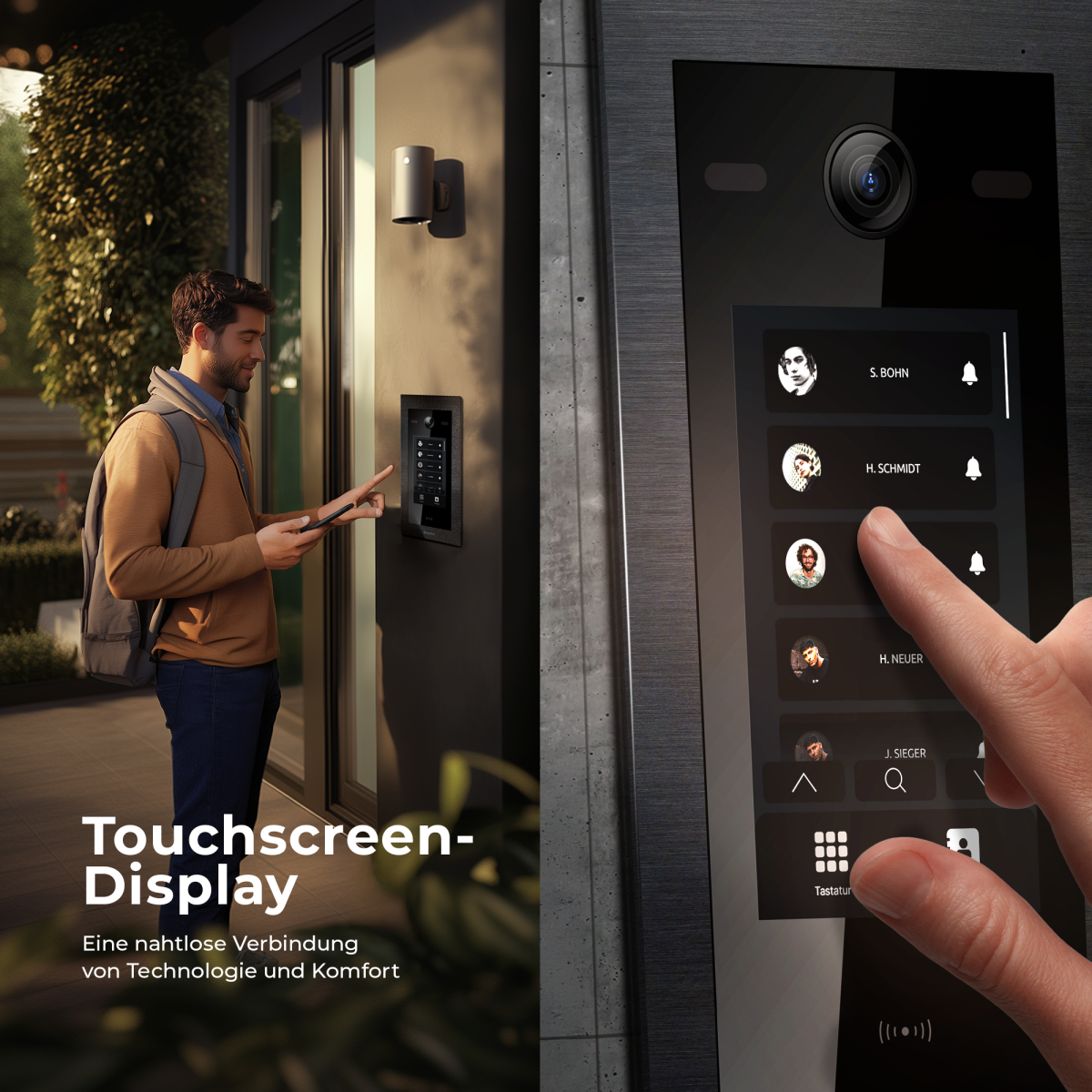 Balter Evo HD-TOUCH-7 T&uuml;rstation mit Touchscreen, Schwarz
