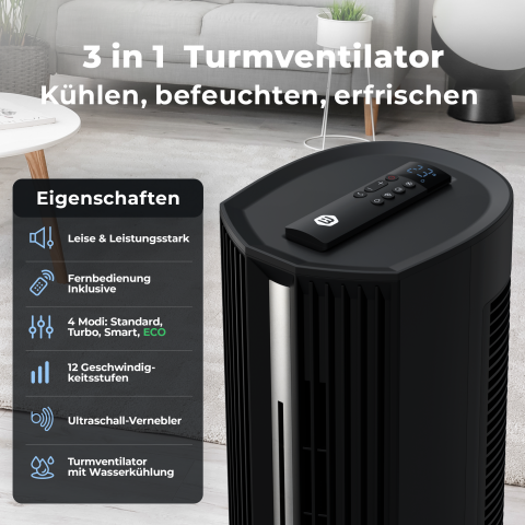 Balter Turmventilator mit Wasserk&uuml;hlung VT-11-BL