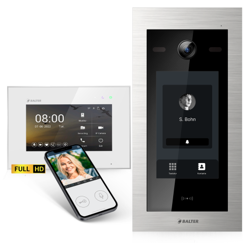 HD Video T&uuml;rsprechanlage mit Touchscreen und RFID...