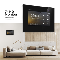 HD Video T&uuml;rsprechanlage mit Touchscreen und RFID f&uuml;r 1 Familienhaus, 3x Monitore, Balter EVO HD Touch