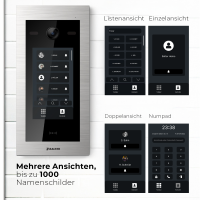 HD Video T&uuml;rsprechanlage mit Touchscreen und RFID f&uuml;r 4 Familienhaus, 4x Monitore, Balter EVO HD Touch