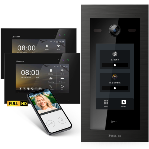 HD Video T&uuml;rsprechanlage mit Touchscreen und RFID...
