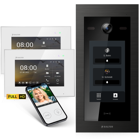 HD Video T&uuml;rsprechanlage mit Touchscreen und RFID...