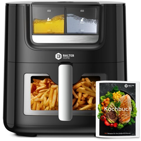 Balter Hei&szlig;luftfritteuse Airfryer mit &Ouml;l-...
