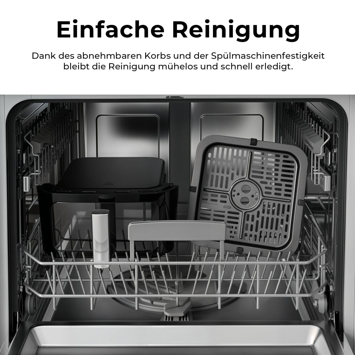 Balter Hei&szlig;luftfritteuse Airfryer, 6,5 L, inkl. 100 Rezepte, HL-651T