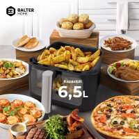 Balter Hei&szlig;luftfritteuse Airfryer, 6,5 L, inkl. 100 Rezepte, HL-651T