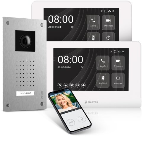 Balter Entri Set LN Video T&uuml;rsprechanlage, 2 Monitore