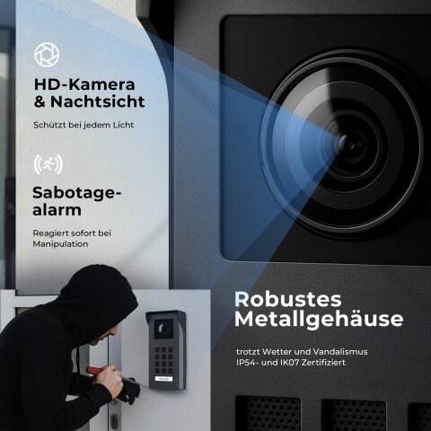 Balter Entri Set M Video T&uuml;rsprechanlage 2 Monitore