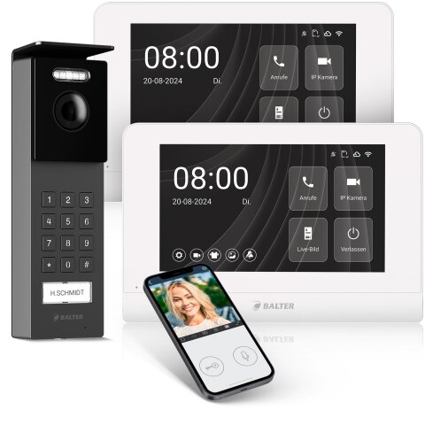 Balter Entri Set S Video T&uuml;rsprechanlage 2 Monitore