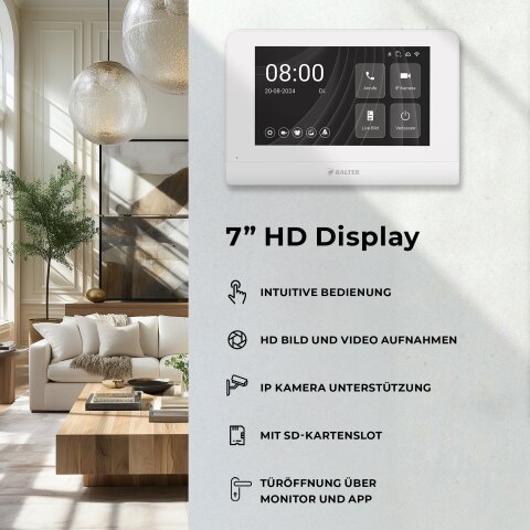 Balter Entri Set S Video T&uuml;rsprechanlage 2 Monitore