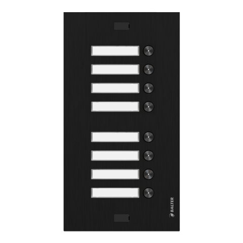 EVO Erweiterung EVO T&uuml;rstationen, 8-Klingel, schwarz