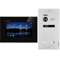 Balter EVO Video-T&uuml;rsprechanlage f&uuml;r Einfamilienhaus mit 1x 7 Zoll Monitor Silber Schwarz
