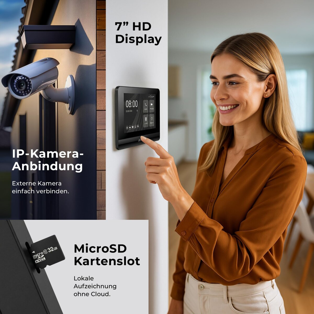 Balter Entri Set L Video T&uuml;rsprechanlage Schwarz