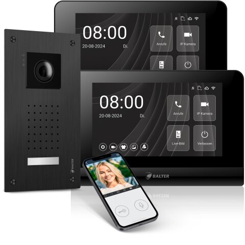 Balter Entri Set L Video T&uuml;rsprechanlage 2 Monitore...