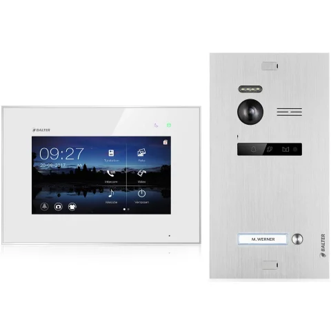 Video Türsprechanlage für 1 Familienhaus, 1x Monitor, Balter EVO