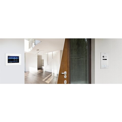 Video Türsprechanlage für 1 Familienhaus, 2x Monitore,...