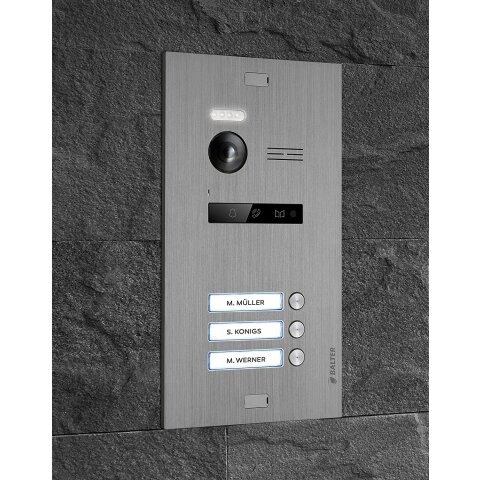 Video T&uuml;rsprechanlage f&uuml;r 3 Familienhaus, 3x Monitore, Balter EVO