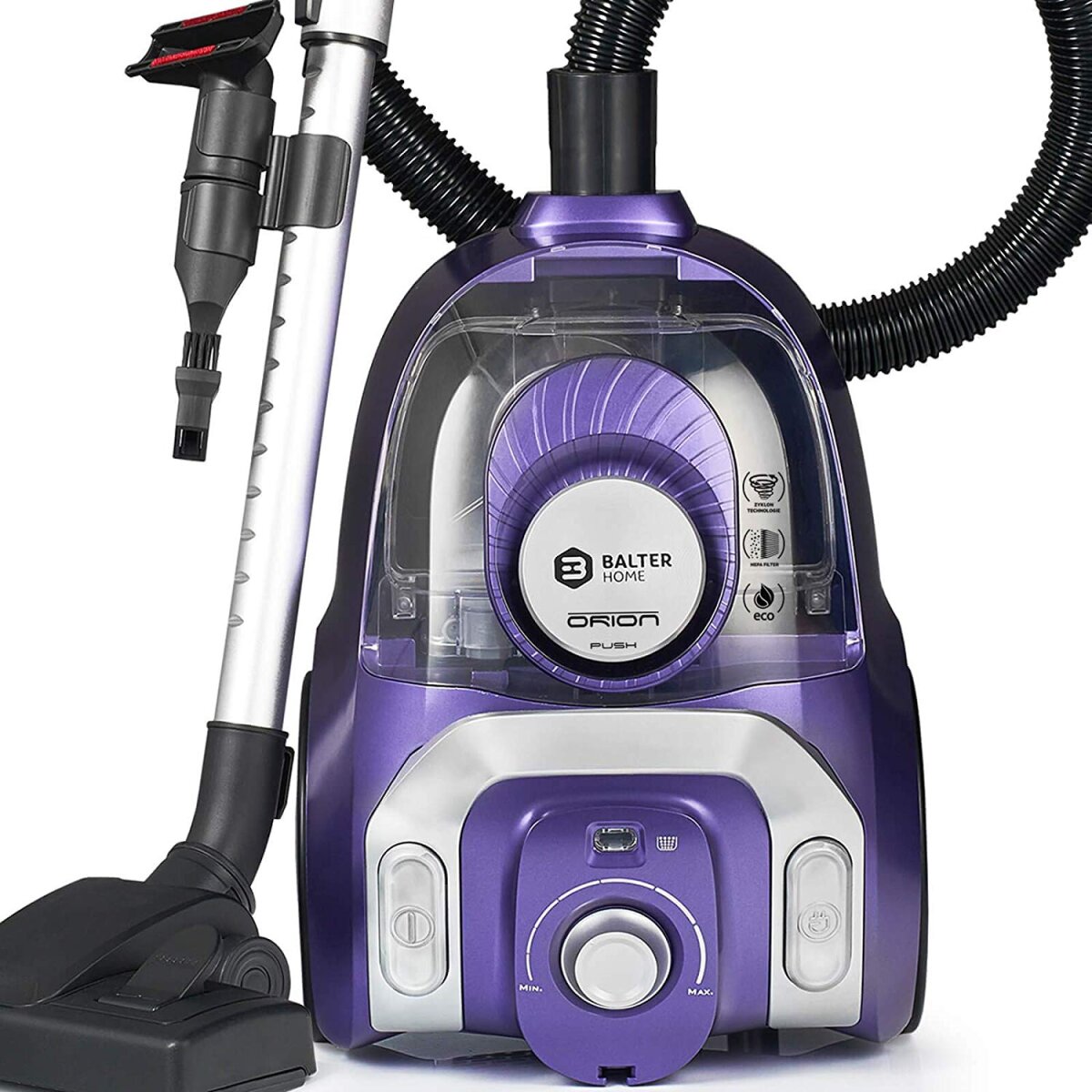 Orion X3 beutellos leistungsstarker Bodenstaubsauger mit Kabel Zyklon 800W 3.5L