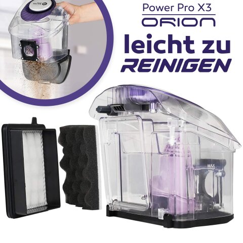 Orion X3 beutellos leistungsstarker Bodenstaubsauger mit Kabel Zyklon 800W 3.5L