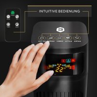 Balter VT-3 Turmventilator &ndash; 98 cm, 3 Stufen, Oszillation 80&deg;, Farbdisplay, Sleep-Timer, Schlafmodus, Fernbedienung, 55 W, leise &amp; sicher, einfacher Aufbau