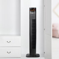 Balter VT-3 Turmventilator &ndash; 98 cm, 3 Stufen, Oszillation 80&deg;, Farbdisplay, Sleep-Timer, Schlafmodus, Fernbedienung, 55 W, leise &amp; sicher, einfacher Aufbau
