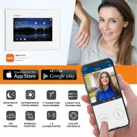 Video T&uuml;rsprechanlage mit Smartphone App f&uuml;r 1 Familienhaus, 1x Monitor, Balter EVO WLAN