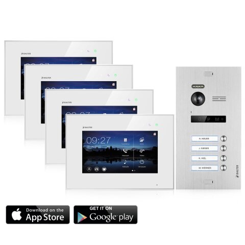 Video T&uuml;rsprechanlage mit Smartphone App f&uuml;r 4...